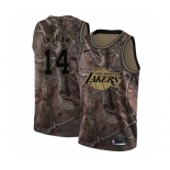 Men's Nike Los Angeles Lakers #14 Brandon Ingram Swingman Camo Realtree Collection NBA Jersey