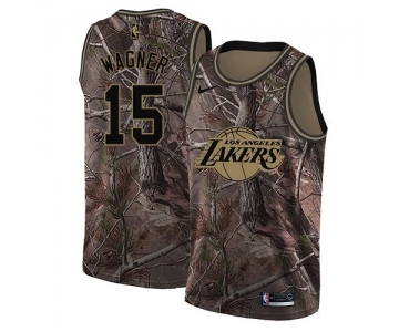 Men's Nike Los Angeles Lakers #15 Moritz Wagner Swingman Camo Realtree Collection NBA Jersey