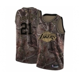 Men's Nike Los Angeles Lakers #21 Michael Cooper Swingman Camo Realtree Collection NBA Jersey