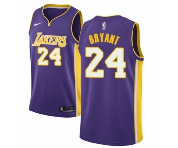 Men's Nike Los Angeles Lakers #24 Kobe Bryant Authentic Purple NBA Jersey - Icon Edition