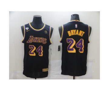 Men's Nike Los Angeles Lakers #24 Kobe Bryant Swingman Black NBA Jersey