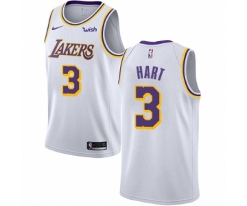 Men's Nike Los Angeles Lakers #3 Josh Hart Authentic White NBA Jersey - Association Edition