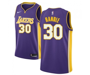 Men's Nike Los Angeles Lakers #30 Julius Randle Swingman Purple NBA Jersey - Statement Edition