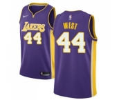 Men's Nike Los Angeles Lakers #44 Jerry West Swingman Purple NBA Jersey - Statement Edition