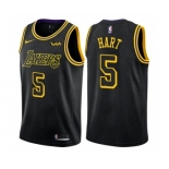 Men's Nike Los Angeles Lakers #5 Josh Hart Authentic Black City Edition NBA Jersey