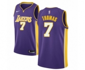 Men's Nike Los Angeles Lakers #7 Isaiah Thomas Authentic Purple NBA Jersey - Icon Edition