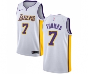 Men's Nike Los Angeles Lakers #7 Isaiah Thomas Authentic White NBA Jersey - Association Edition