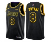 Men's Nike Los Angeles Lakers #8 Kobe Bryant Swingman Black City Edition NBA Jersey