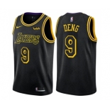 Men's Nike Los Angeles Lakers #9 Luol Deng Swingman Black City Edition NBA Jersey