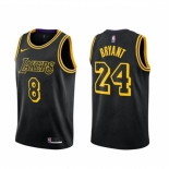 Men's Nike Los Angeles Lakers Kobe Bryant Swingman Black NBA Jersey - City Edition