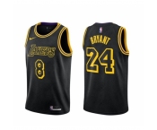 Men's Nike Los Angeles Lakers Kobe Bryant Swingman Black NBA Jersey - City Edition