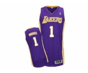 NBA Los Angeles Lakers #1 D'Angelo Russell Purple Stitched jerseys