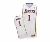 NBA Los Angeles Lakers #1 D'Angelo Russell white Stitched jerseys