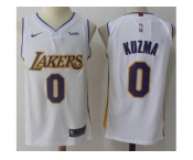 Nike Los Angeles Lakers #0 Kyle Kuzma White Stitched NBA Swingman Jersey