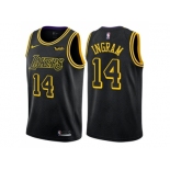 Nike Los Angeles Lakers #14 Brandon Ingram Black NBA Swingman City Edition Jersey