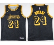 Nike Los Angeles Lakers #24 Kobe Bryant Black NBA Swingman City Edition Jersey