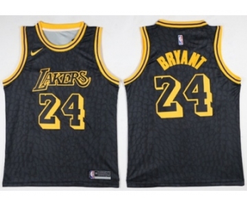 Nike Los Angeles Lakers #24 Kobe Bryant Black NBA Swingman City Edition Jersey