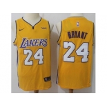 Nike Los Angeles Lakers #24 Kobe Bryant Gold NBA Swingman Jersey