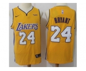 Nike Los Angeles Lakers #24 Kobe Bryant Gold NBA Swingman Jersey