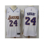 Nike Los Angeles Lakers #24 Kobe Bryant White NBA Swingman Jersey