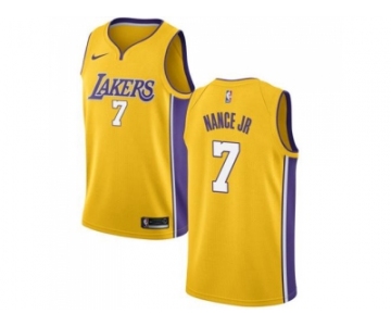 Nike Los Angeles Lakers #7 Larry Nance Jr. Gold NBA Swingman Icon Edition Jersey