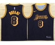 Nike Los Angeles Lakers #8 Kobe Bryant Black NBA Swingman City Edition Jersey