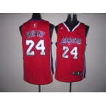 nba jersey los angeless lakers #24 kobe bryant red(fans edition)