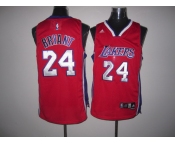 nba jersey los angeless lakers #24 kobe bryant red(fans edition)