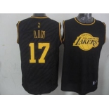 nba los angeles Lakers #17 lin black[gold lettering fashion][lin]