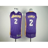 nba los angeles Lakers #2 fisher purple[revolution 30]