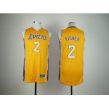 nba los angeles Lakers #2 fisher yellow[revolution 30]