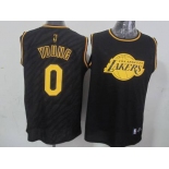 nba los angeles lakers #0 young black[gold lettering fashion]