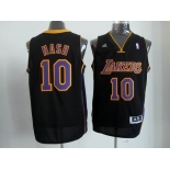 nba los angeles lakers #10 nash black-purple[revolution 30 swingman]