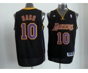 nba los angeles lakers #10 nash black-purple[revolution 30 swingman]