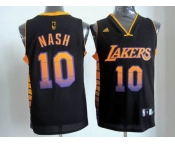 nba los angeles lakers #10 nash black[limited edition]