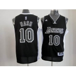 nba los angeles lakers #10 nash fullblack[revolution 30 swingman]