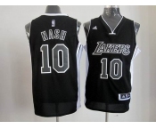 nba los angeles lakers #10 nash fullblack[revolution 30 swingman]