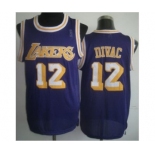 nba los angeles lakers #12 divac purple[m&n][divac]