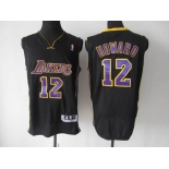 nba los angeles lakers #12 dwight howard black[howard]