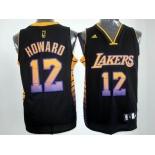 nba los angeles lakers #12 dwight howard black[limited edition]