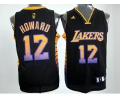 nba los angeles lakers #12 dwight howard black[limited edition]