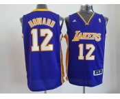 nba los angeles lakers #12 dwight howard blue[howard][revolution 30 swingman]