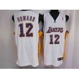 nba los angeles lakers #12 dwight howard white jerseys  [howard]