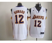 nba los angeles lakers #12 dwight howard white[howard][revolution 30 swingman]