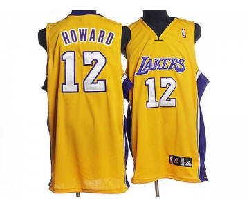 nba los angeles lakers #12 dwight howard yellow  jerseys [howard]