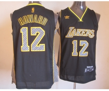 nba los angeles lakers #12 howard black[2013 new]