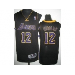 nba los angeles lakers #12 howard black[revolution 30][purple number]