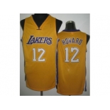 nba los angeles lakers #12 howard yellow[revolution 30]