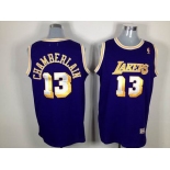 nba los angeles lakers #13 chamberlain blue