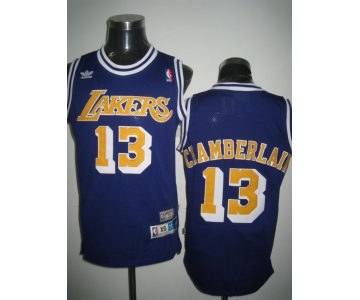 nba los angeles lakers #13 lhamberlain m&n purple